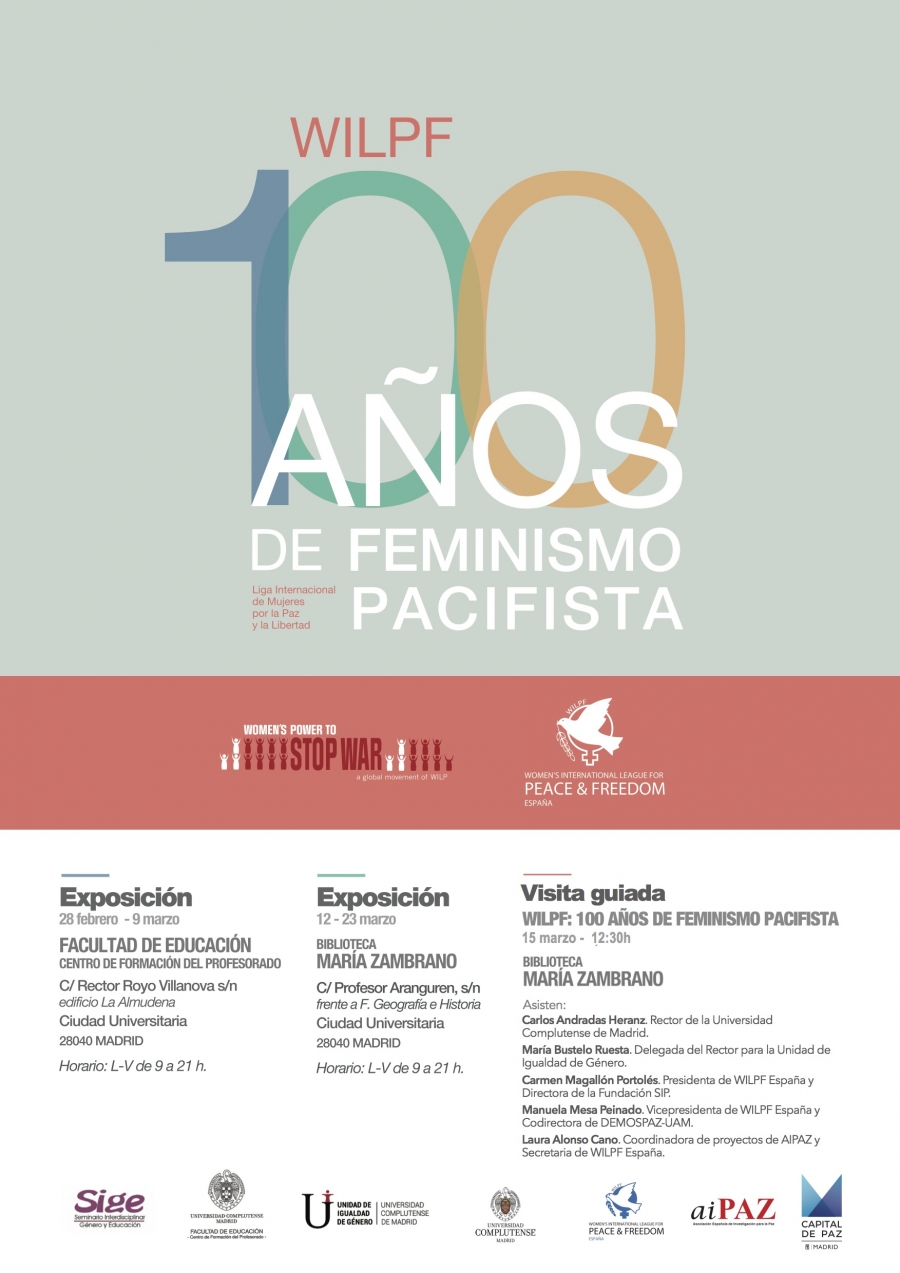 Exposición “WILPF: 100 años de feminismo pacifista”