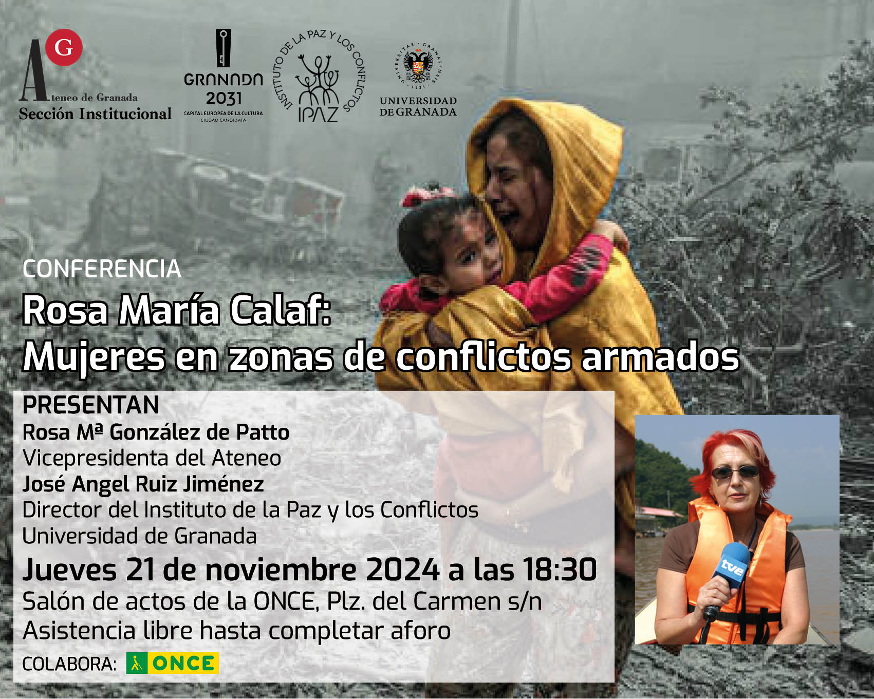 Conferencia: Mujeres en zonas de conflictos armados por Rosa María Calaf