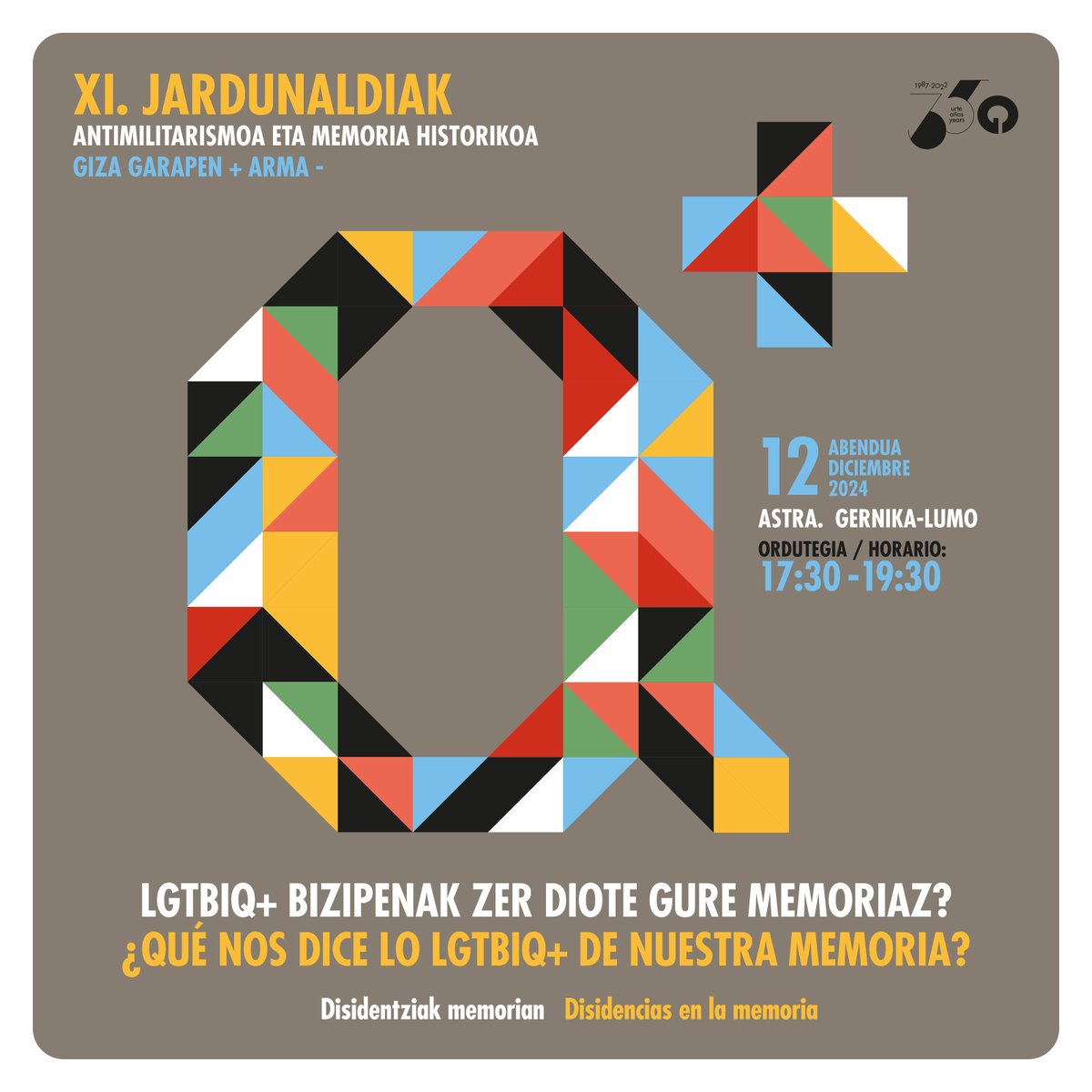 XI Jornadas Antimilitaristas y de Memoria Histórica de Gernika