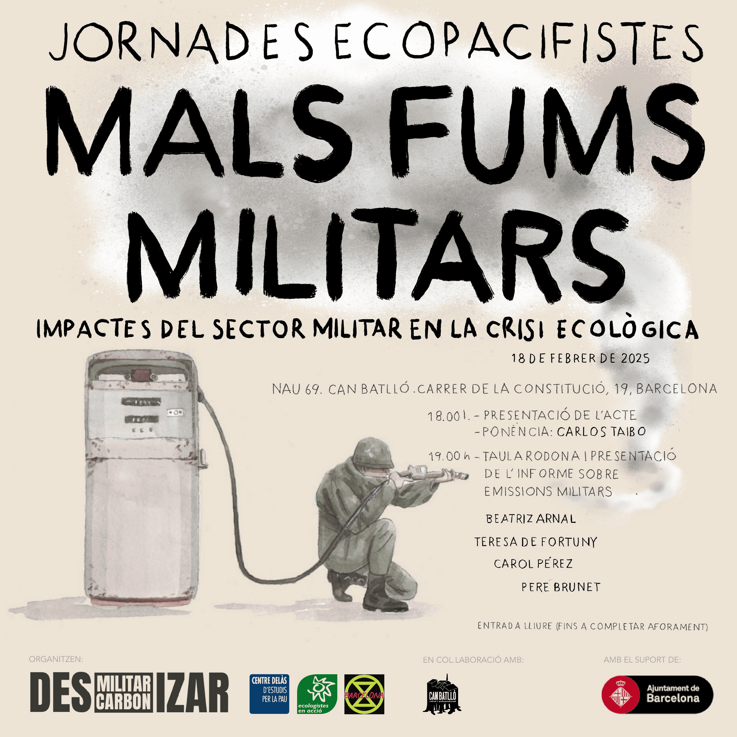 Jornada Ecopacifista: Malos Humos Militares