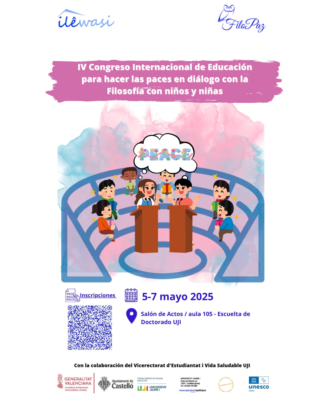 IV Congreso Internacional de Educación para Hacer las Paces en Diálogo con la Filosofía con niños y niñas
