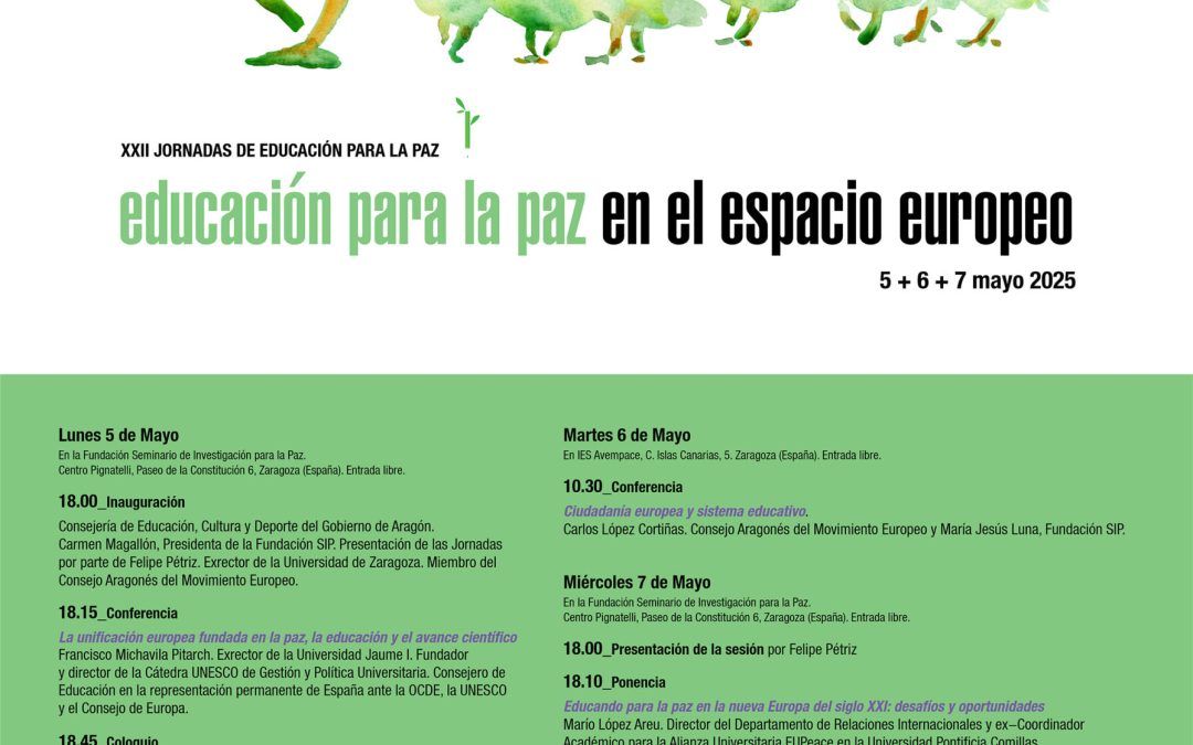 XXII Jornadas de Educación para la Paz: Miradas desde Europa