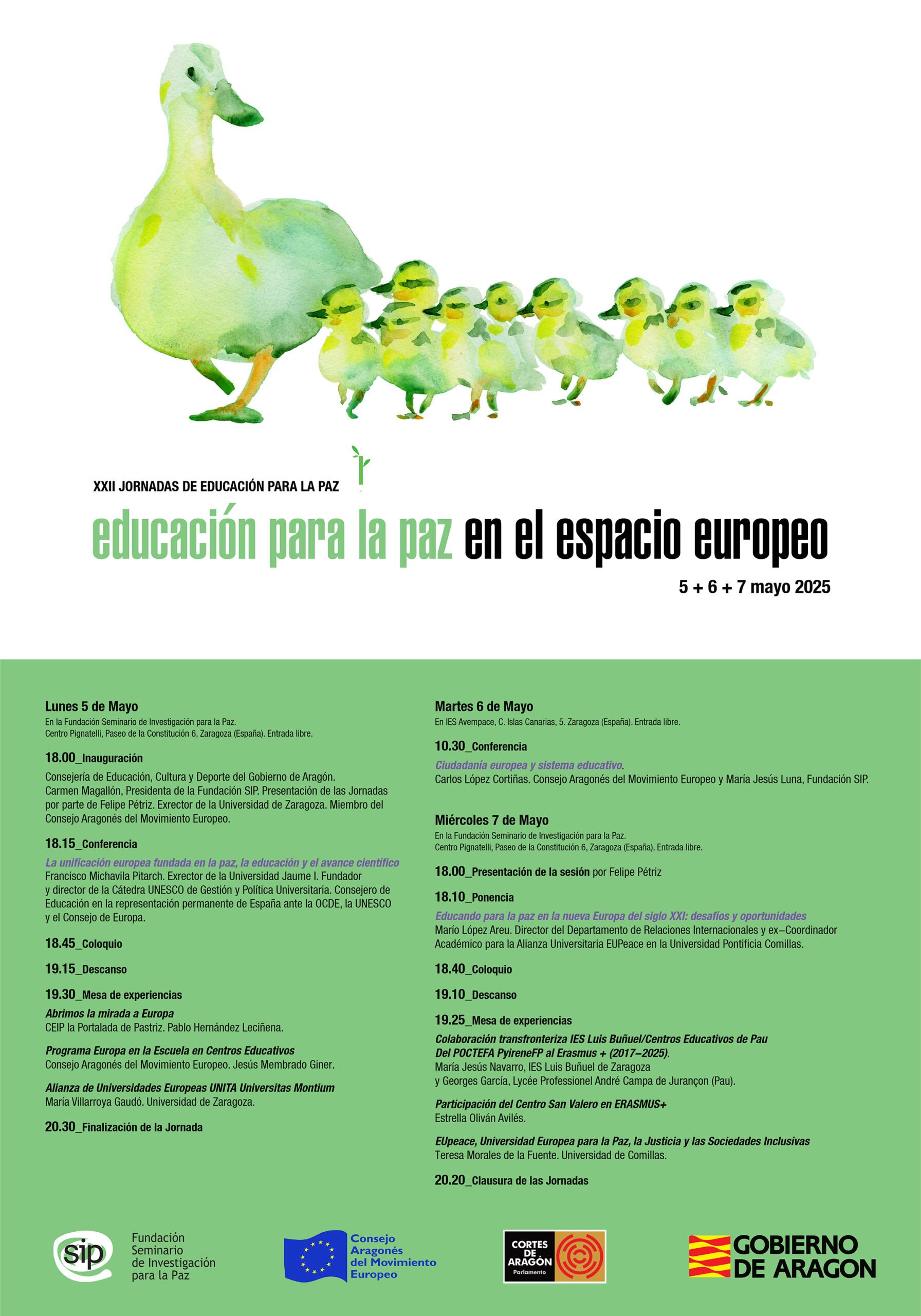 XXII Jornadas de Educación para la Paz: Miradas desde Europa