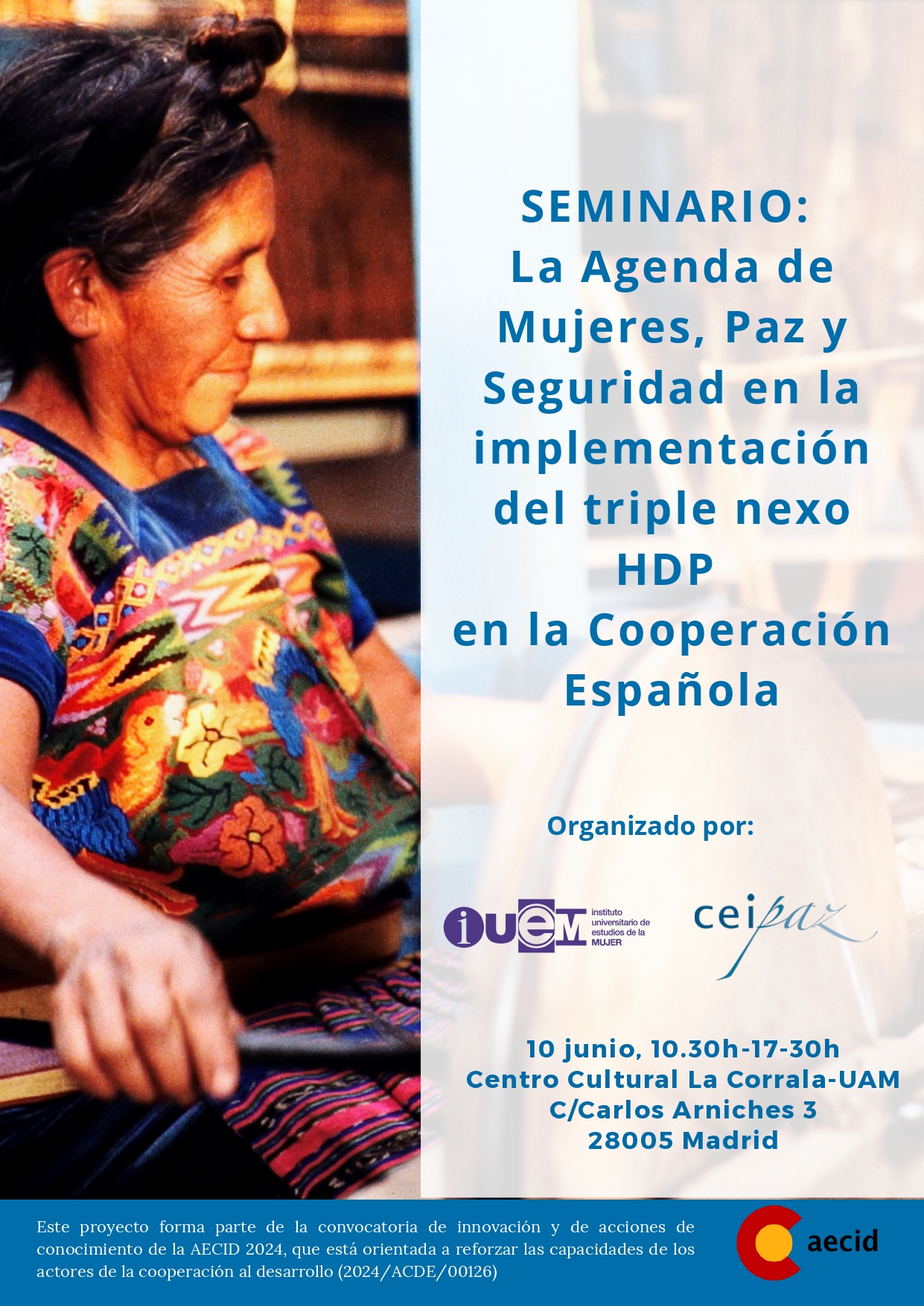 La Agenda de Mujeres, Paz y Seguridad en la implementación del triple nexo HDP en la Cooperación Española