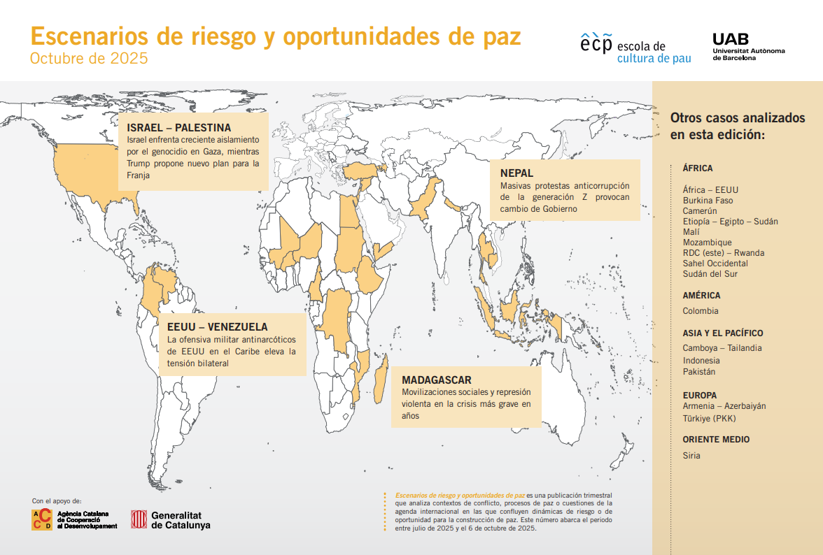 Nueva Edición de Escenarios de riesgo y oportunidades de paz