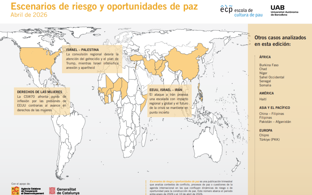 Escenarios de riesgo y oportunidades de paz – abril 2026