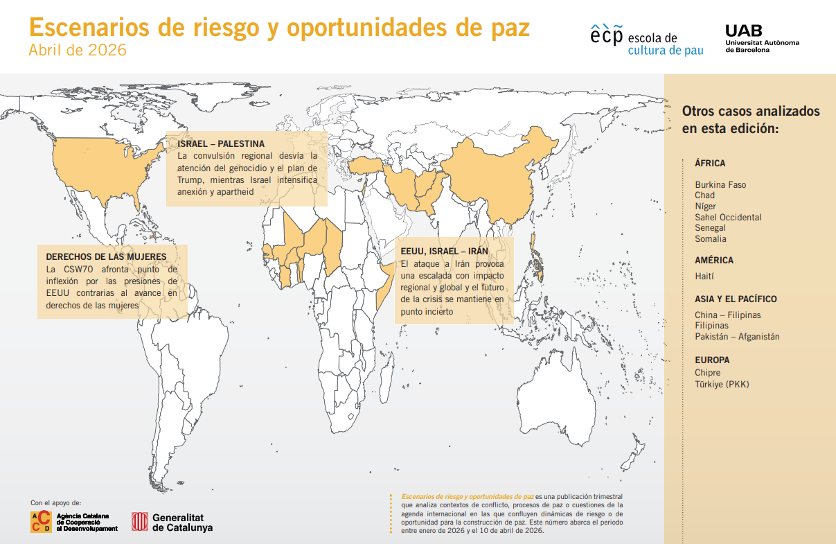 Escenarios de riesgo y oportunidades de paz – abril 2026