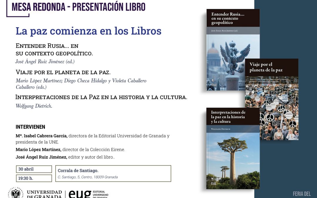 Mesa redonda “La paz comienza en los libros” en la Feria del Libro de Granada