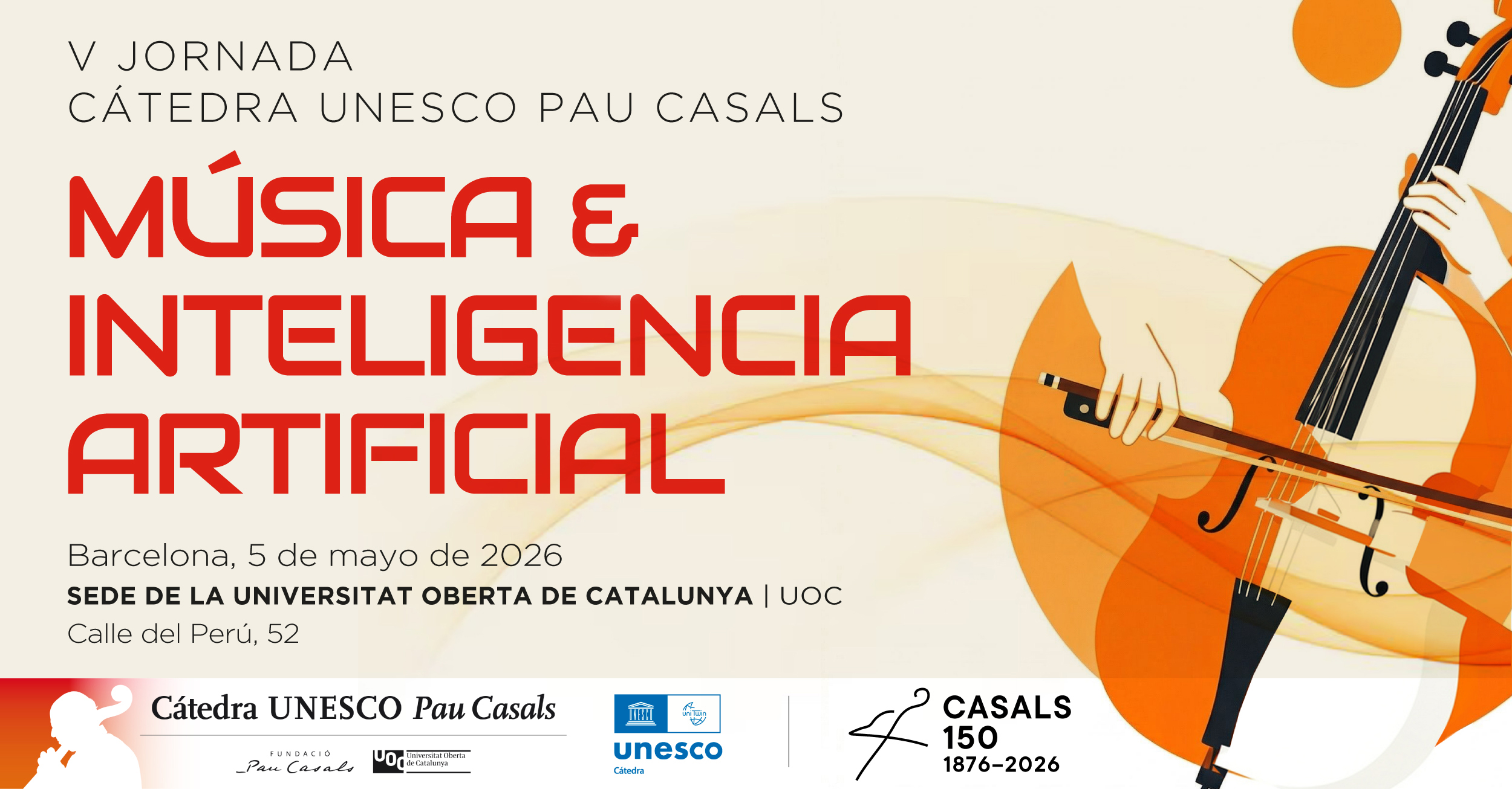 V Jornada de la Cátedra UNESCO Pau Casals: música e inteligencia artificial