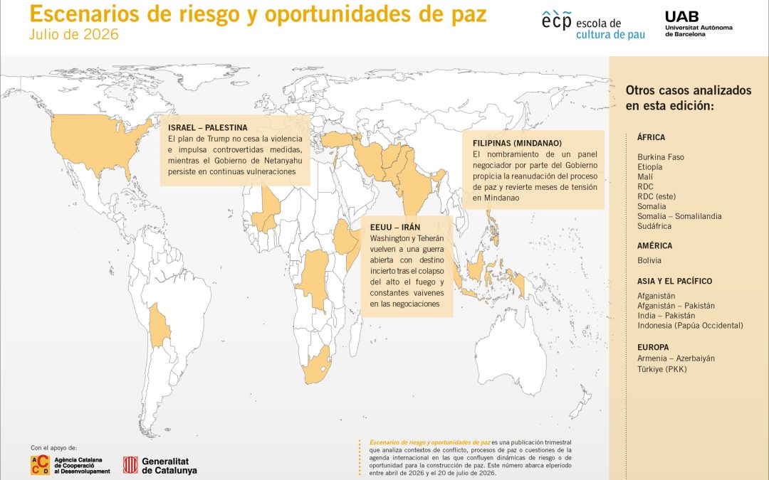 Nuevo número de Escenarios de riesgo y oportunidades de paz: análisis de los principales focos de conflicto y procesos de paz internacionales