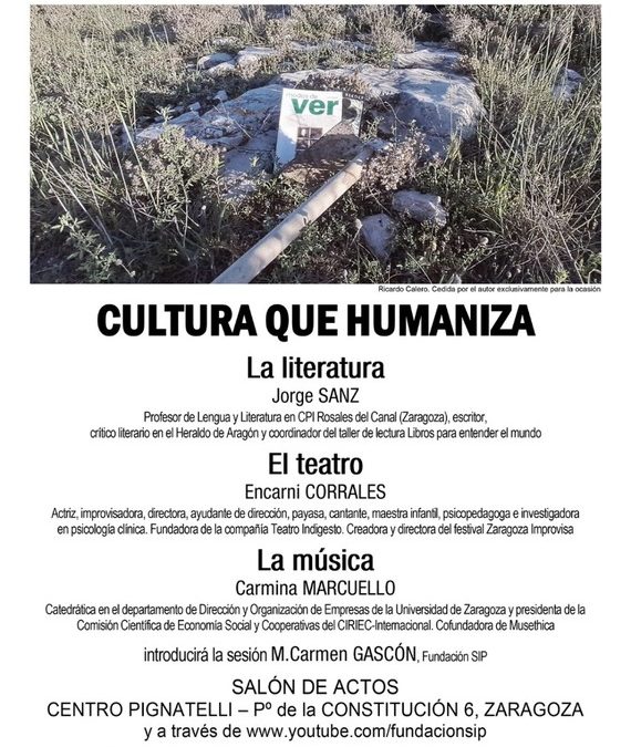 Cultura que humaniza, última sesión del ciclo Recuperar la Humanidad del Seminario de Investigación para la Paz